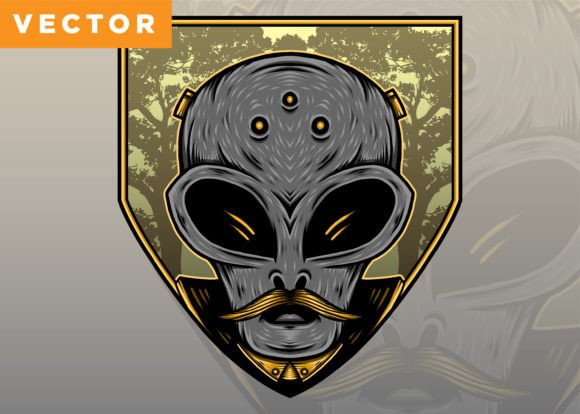 Download Old Alien Illustration - Alien Collection