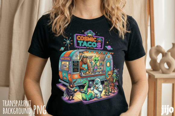Download Cosmic Tacos Alien Bigfoot PNG - Alien Collection