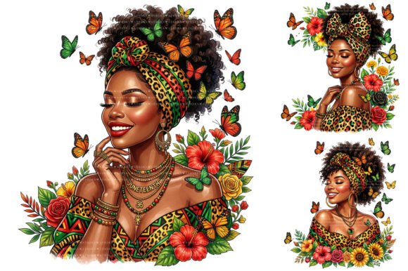 Download Black Woman Juneteenth Sublimation PNG - Premium Resources