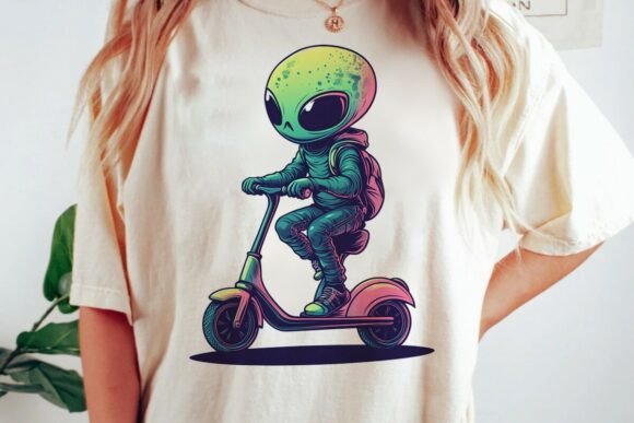 Download 1377_An_Alien_illustration_Alien_riding_ - Alien Collection