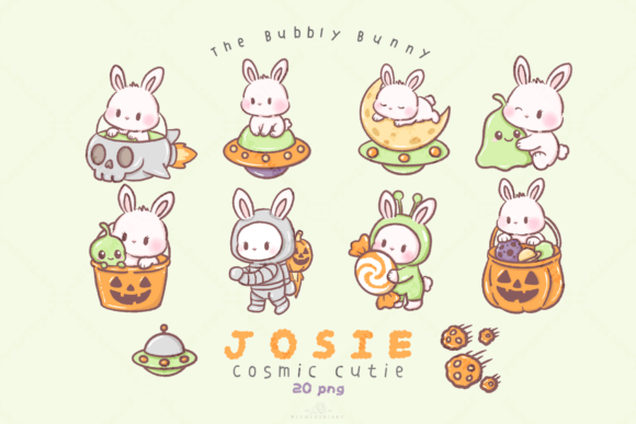 Download Kawaii Bunny Alien Clipart - Alien Collection
